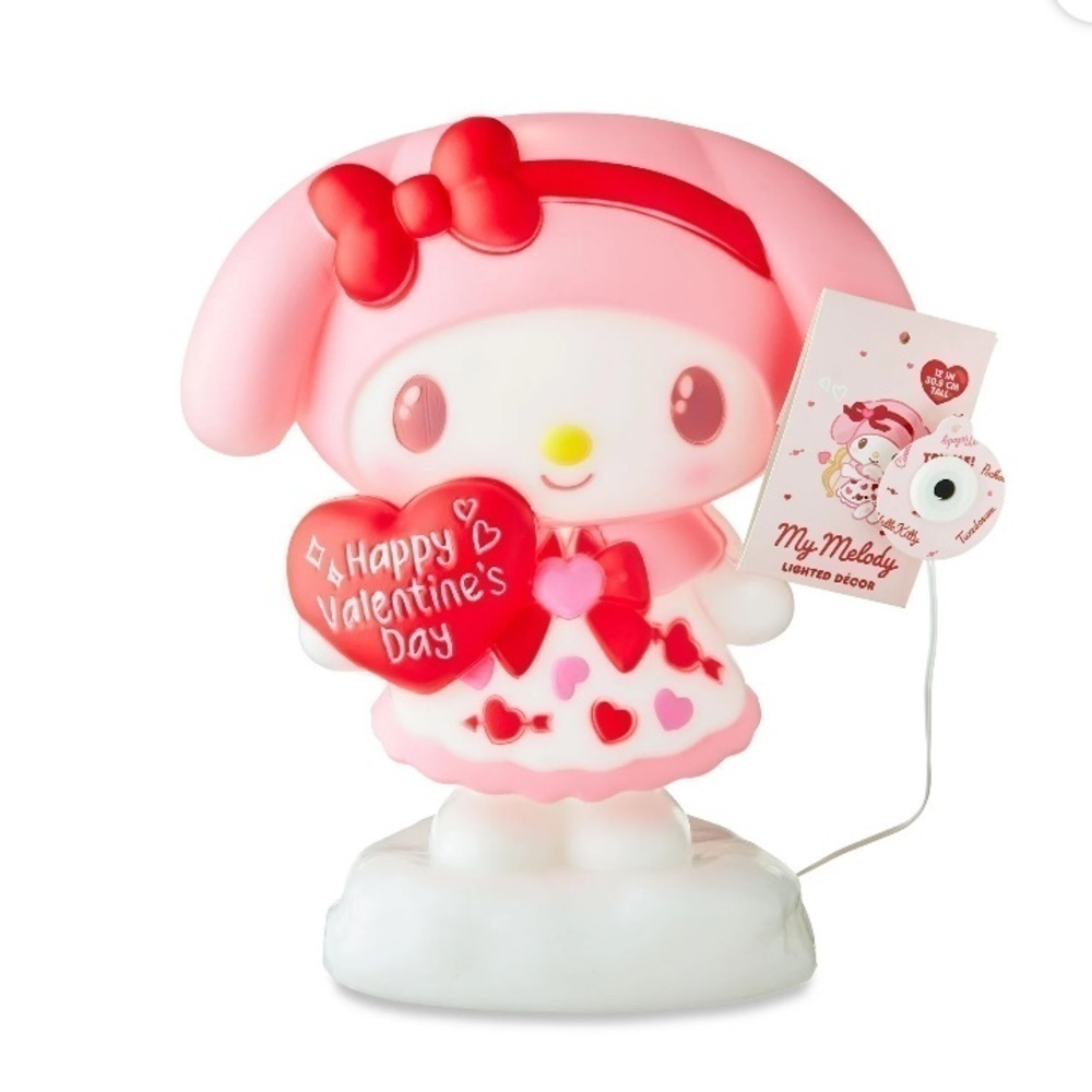 My Melody Happy Valentine’s Day Battery Operated Tabletop Blow Mold NEW Pink